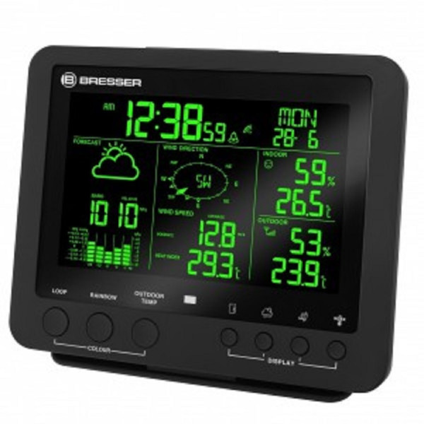 

Метеостанция Bresser Weather Center 5-in-1 256 colour Black (925525)