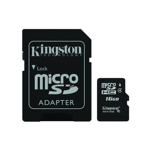 

Kingston microSD 16 Gb+SD (SDC4/16GB)