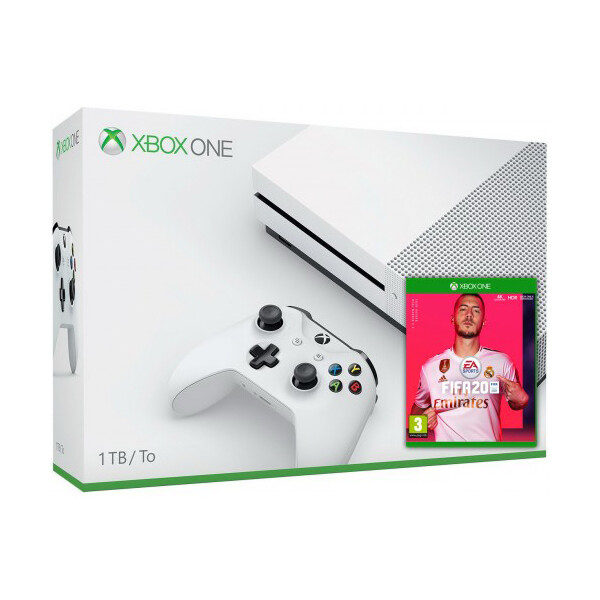 

Microsoft Xbox One S 1Tb White + FIFA 20 (русская версия)
