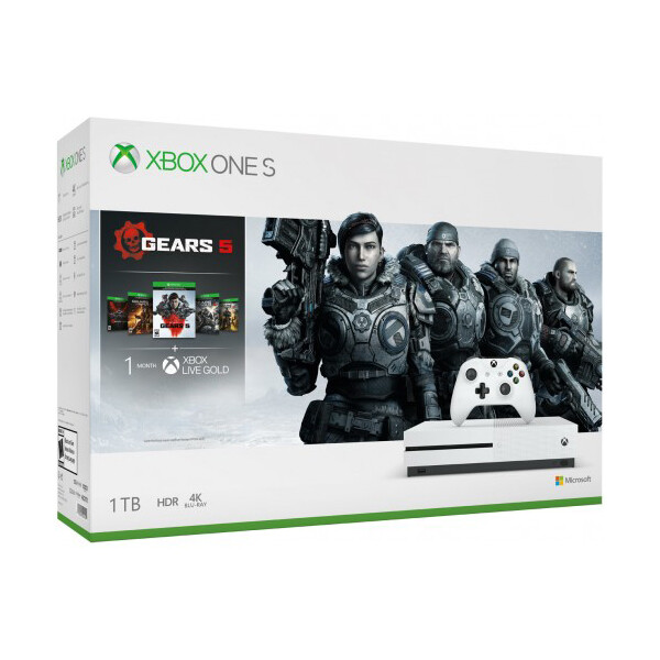 

Microsoft Xbox One S 1Tb White + Gears 5 (русская версия)