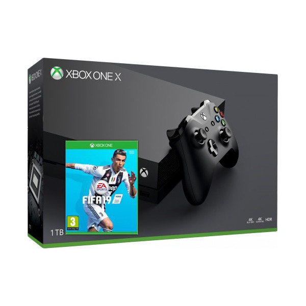 

Microsoft Xbox One X 1Tb + FIFA 19 (русская версия)