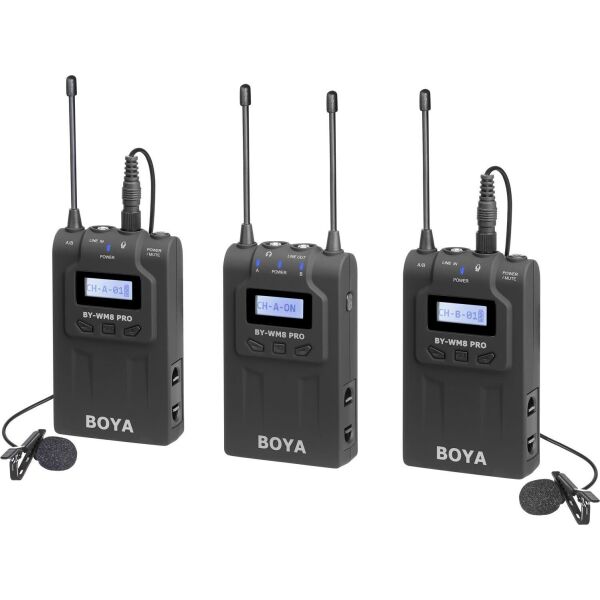 

Микрофонная система Boya BY-WM8 Pro-K2 Mini-Jack (3.5 мм)