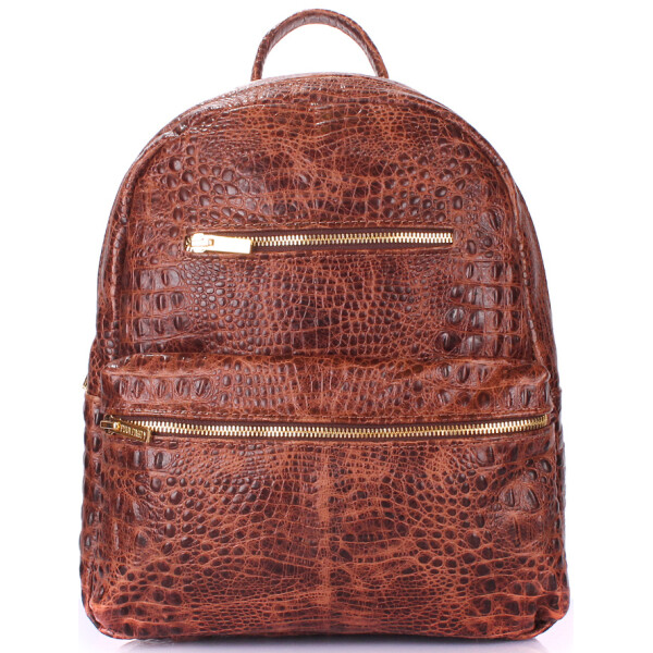 

Рюкзак женский кожаный PoolParty Mini (mini-bckpck-leather-croco-brown)