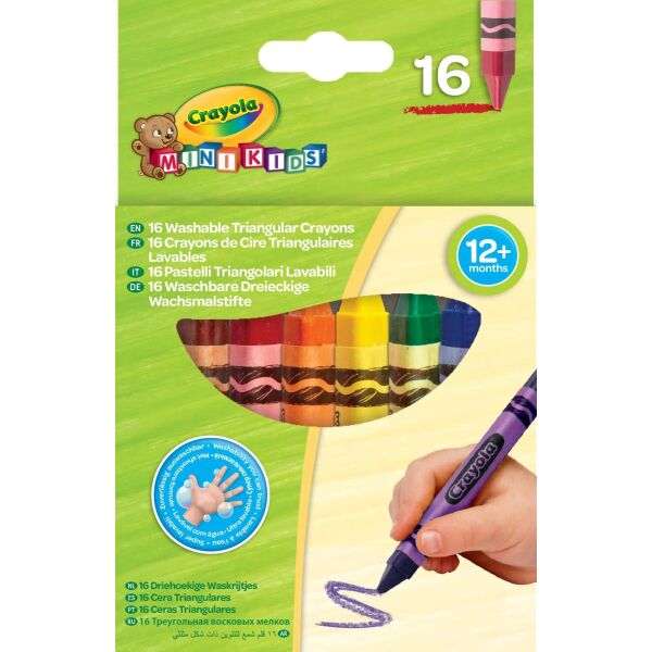 

Mini Kids Набор треугольного воскового мела для малышей, 16 шт (256316.112)