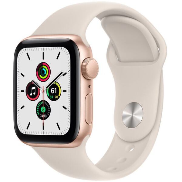 

Apple Watch SE GPS 40mm Gold Aluminium Case with Starlight Sport Band (MKQ03)
