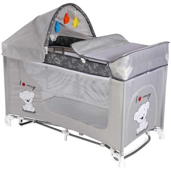 

Манеж Bertoni MOONLIGHT 2L ROCKER (grey my teddy)