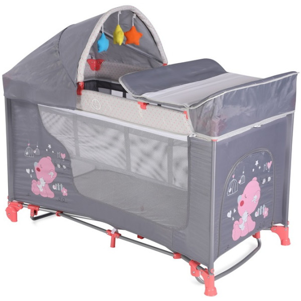 

Манеж Bertoni MOONLIGHT 2L ROCKER (pink&grey my baby)