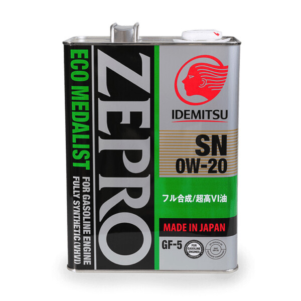 

Моторное масло IDEMITSU ZEPRO Ecomedalist 0W-20 4л
