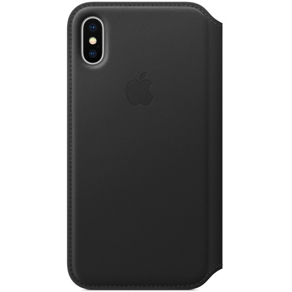 

Чехол Apple Leather Folio Black для iPhone X (MQRV2ZM/A)