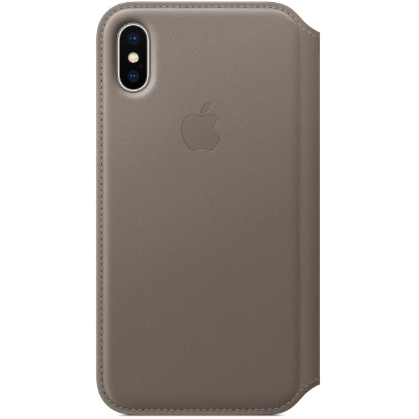 

Apple Leather Folio Taupe для iPhone X (MQRY2ZM/A)