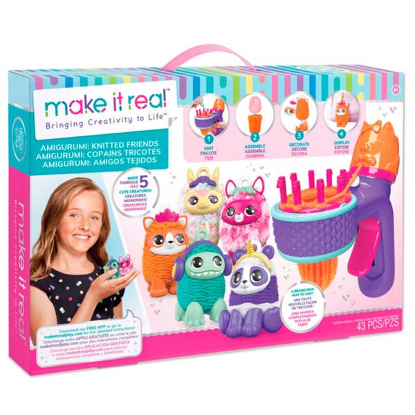 

Набор для вязания амигуруми Make it Real Замечательные зверушки (MR1513)