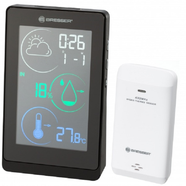 

Метеостанция Bresser Colour Temeo Life H Black (925521)