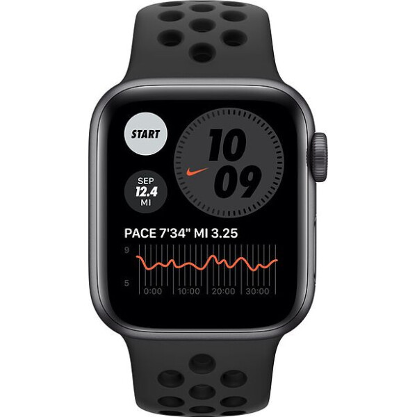 

Смарт-часы Apple Watch Nike SE GPS, 44mm Space Gray Aluminium Case with Anthracite/Black Nike Sport Band (MYYK2)