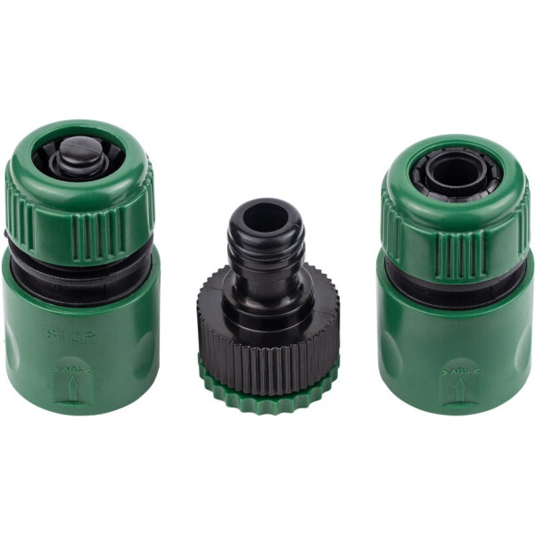 

Набор коннекторов Grad 1/2" + адаптер в/р 1/2×3/4" для шланга 1/2" (5016155)