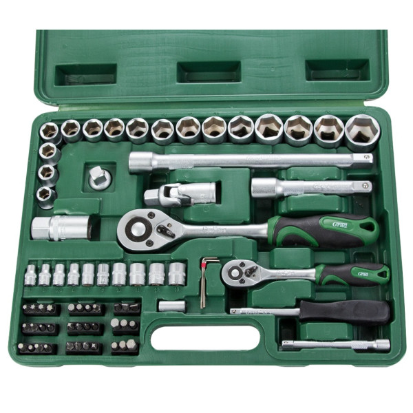 

Набор инструментов Grad 1/4" 1/2" 72 шт в кейсе (6004245)