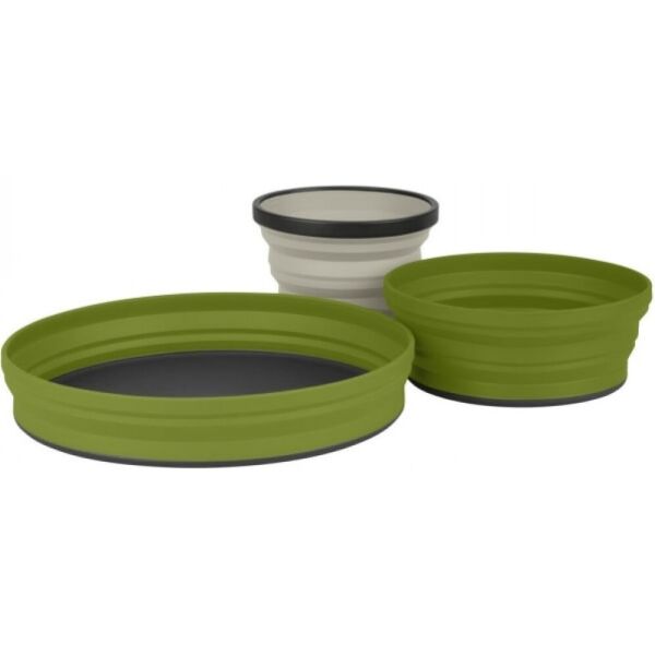 

Набор посуды Sea To Summit X-Set 3 (Black Pouch, Olive Plate, Olive Bowl, Sand Mug) (STS AXSET3OL)