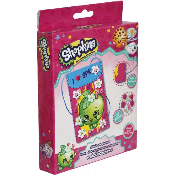 

Шьем из фетра чехол для мобильного телефона Перо Shopkins Яблочко(119844)