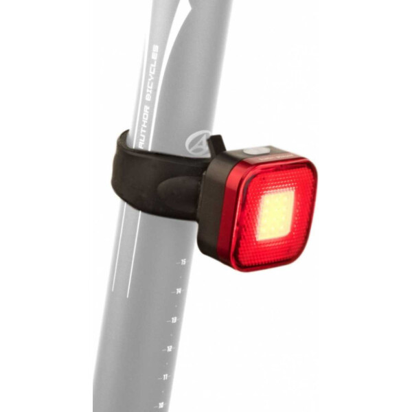 

фонарь мигалка задний A-Square USB 40 lm, черный с красными лизами (12039970)