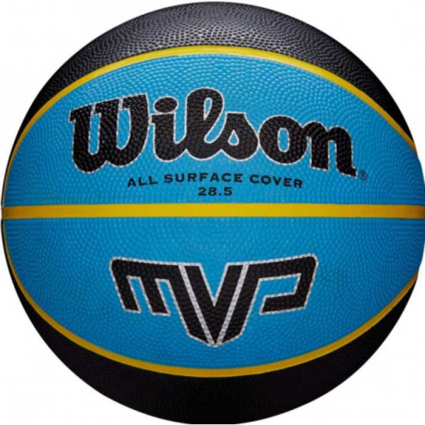 

баскетбольный Wilson MVP 275 BSKT SZ5 SS18 черно-голубой-101685