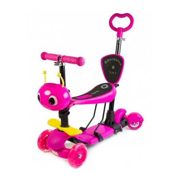 

Самокат Best Scooter 5 в 1 Розовый Пчелка