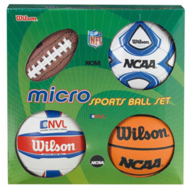 

Набор из 4-х мини-мячей Wilson MICRO SPORTS 4BALL KIT SS14-101832
