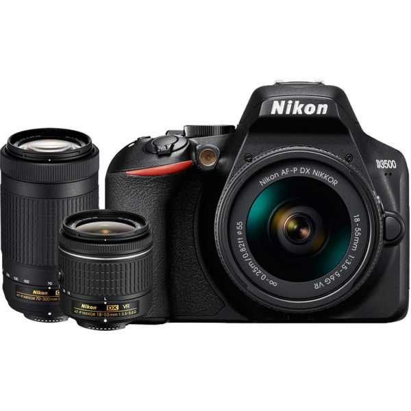 

Фотоаппарат Nikon D3500 18-55mm VR + 70-300mm VR