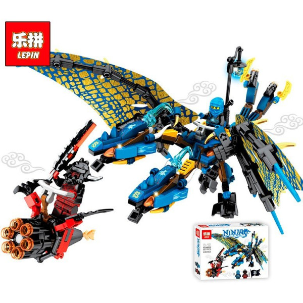 

Конструктор Lepin Ninjsaga Синий Дракон Джея (39013)