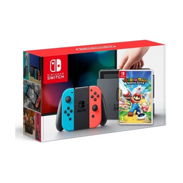 

Nintendo Switch Neon Blue-Red + Mario + Rabbids Kingdom Battle (Расширенная гарантия 18 месяцев)