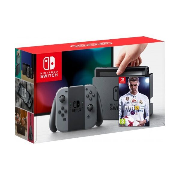

Nintendo Switch Gray + Игра FIFA 18 (Расширенная гарантия 18 месяцев)