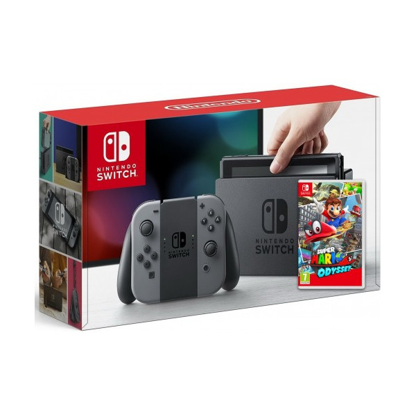 

Nintendo Switch Gray + Игра Super Mario Odyssey (русская версия)