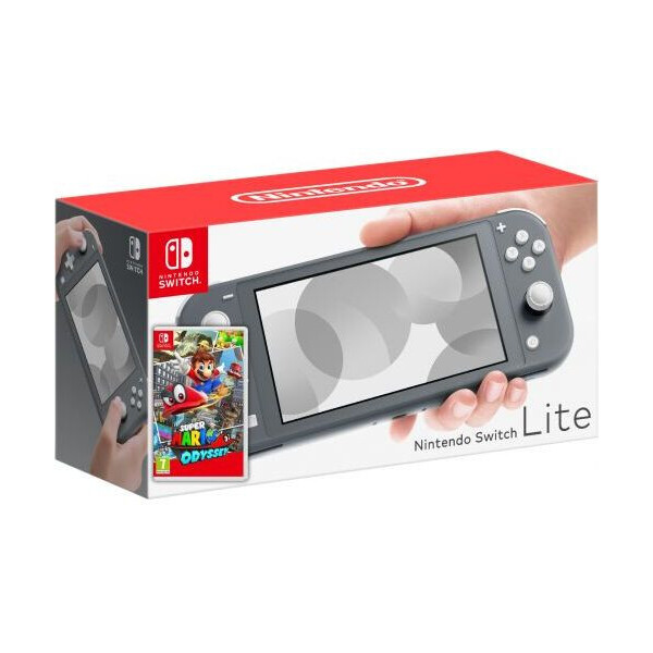 

Nintendo Switch Lite Gray + Игра Super Mario Odyssey (русская версия)