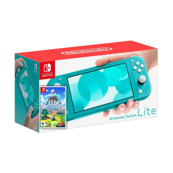 

Nintendo Switch Lite Turquoise + игра The Legend of Zelda: Link"s Awakening (русская версия)