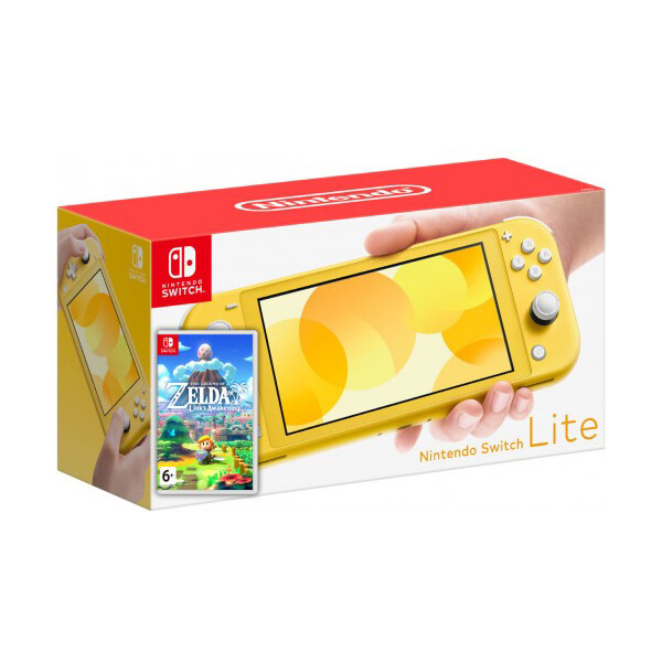 

Nintendo Switch Lite Yellow + игра The Legend of Zelda: Link"s Awakening (русская версия)