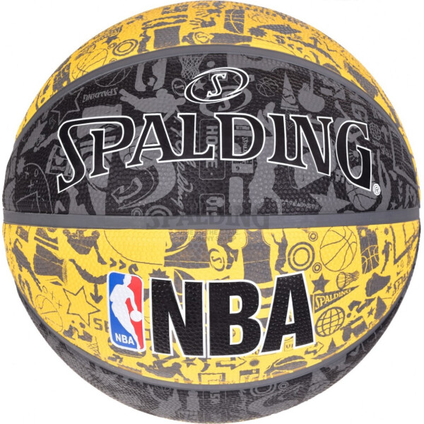 

Мяч баскетбольный Spalding NBA Graffiti Outdoor Grey/Yellow Size 7