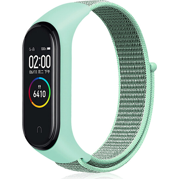 

Ремешок Smart Band для Mi Band 4/3 Nylon ментоловый