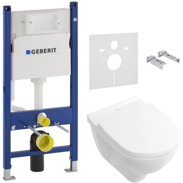 

Инсталляция GEBERIT с унитазом VILLEROY & BOCH O.NOVO, 5660HR01+458.126.00.1