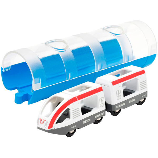 

BRIO World АКСЕССУАРЫ ТРАНСПОРТ Пассажирский поезд и тоннель 33890