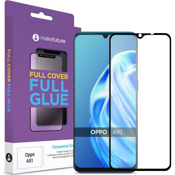 

Защитное стекло MakeFuture Full Cover Full Glue Black для OPPO A91