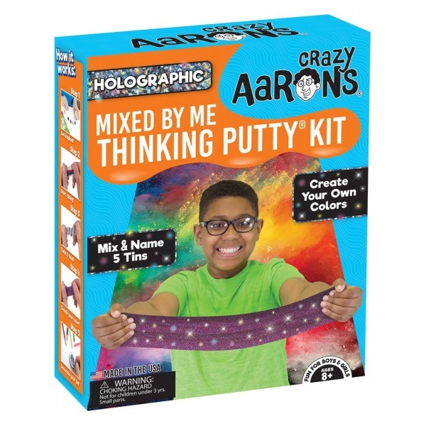 

Набор Crazy Aarons Thinking Putty Моя Экспериментальная Лаборатория (Sparkle), 5 жвачек (PK002)