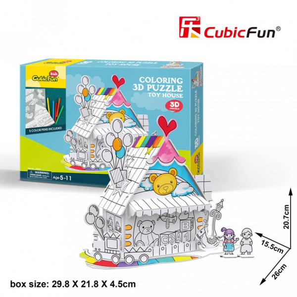 

Конструктор 3D пазл Cubic Fun Игрушечный Дом (P693h)