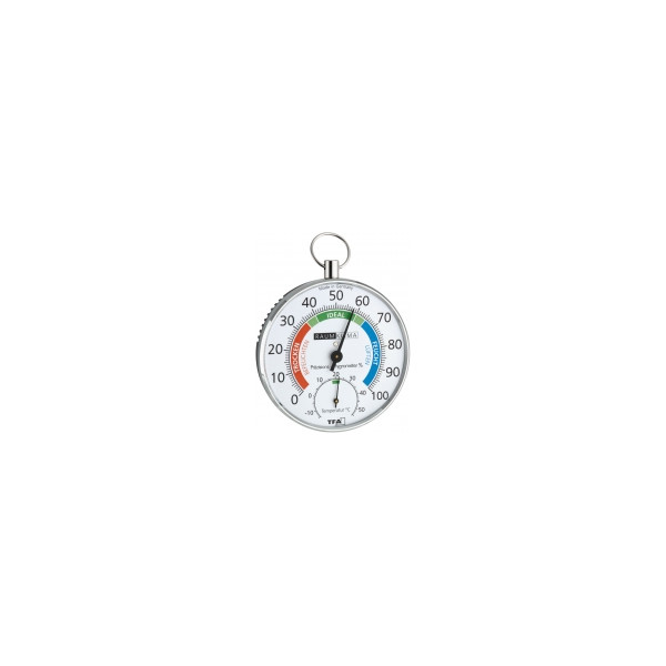 

Термогигрометр TFA, цветная шкала, d=100 мм 452027