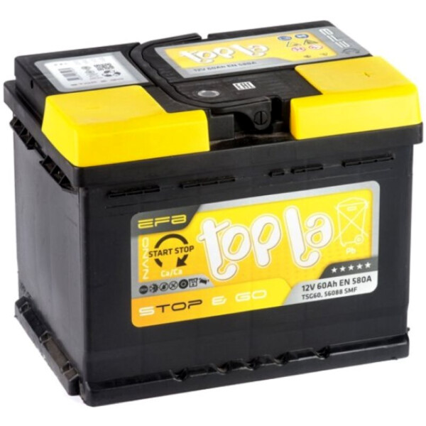 

Topla 60 Ah/12V Topla EFB Euro (0) (112060)