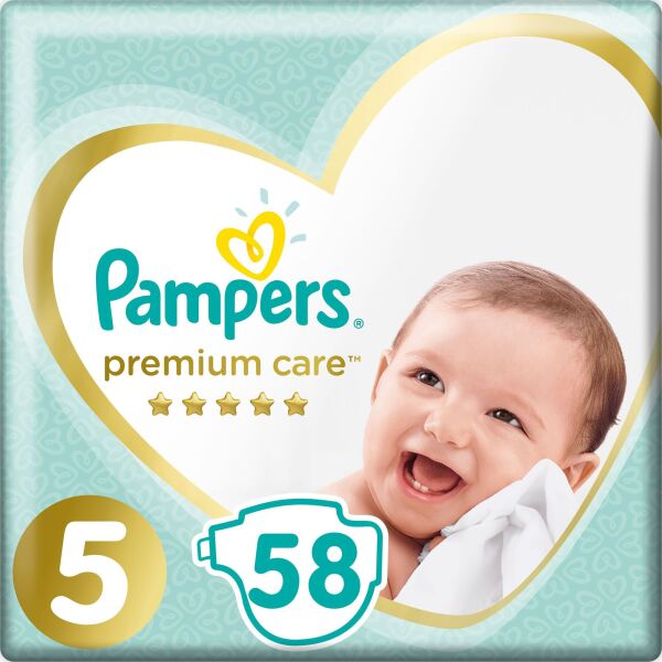 

Подгузники Pampers Premium Care Junior 5 (11-16 кг) Джамбо 58 шт (8001841104997)