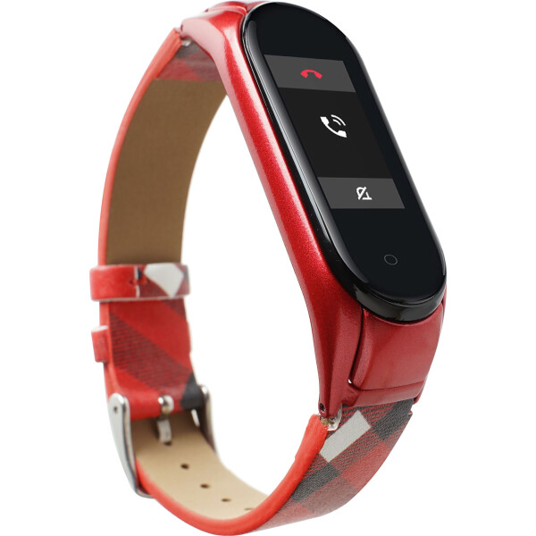 

Сменный браслет Smart Band в Mi Band 4/3 Print Pattern крас.