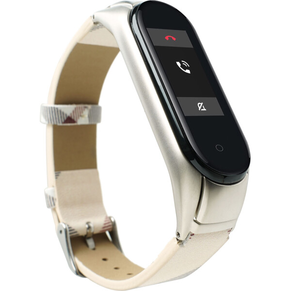 

Сменный браслет Smart Band в Mi Band 4/3 Print Pattern бел.
