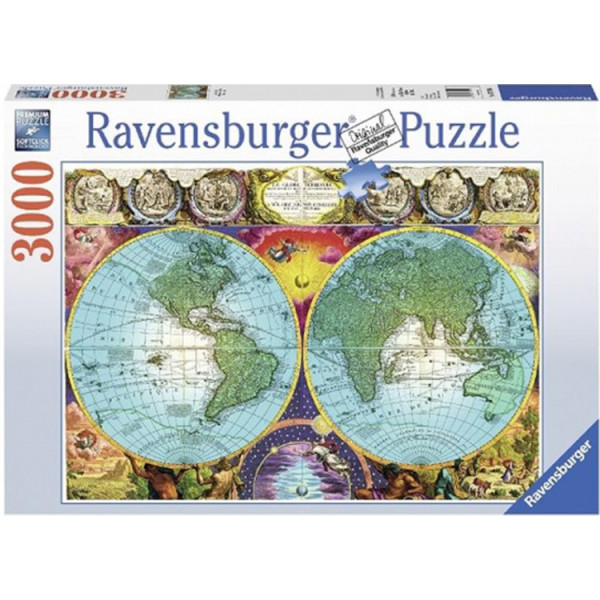 

Пазл Ravensburger Античная карта мира 3000 элементов (RSV-170746)