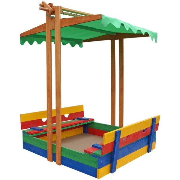 

Песочница деревянная цветная SportBaby Песочница - 10 180х145х150 см