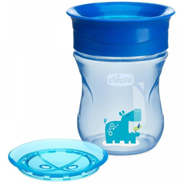 

Поильник-непроливайка Chicco Perfect Cup, 200 мл, синий (06951.30.50)