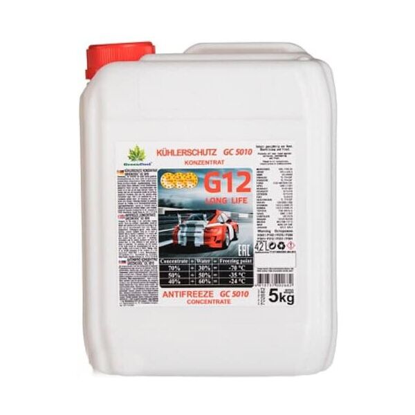 

Антифриз GreenCool GС5010, концентрат G12, 5 кг красный
