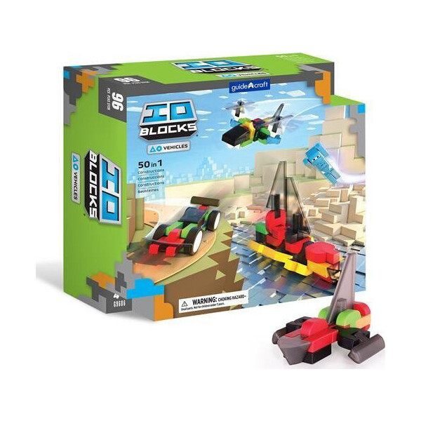 

Конструктор Guidecraft IO Blocks Транспорт, 96 деталей (G9606)